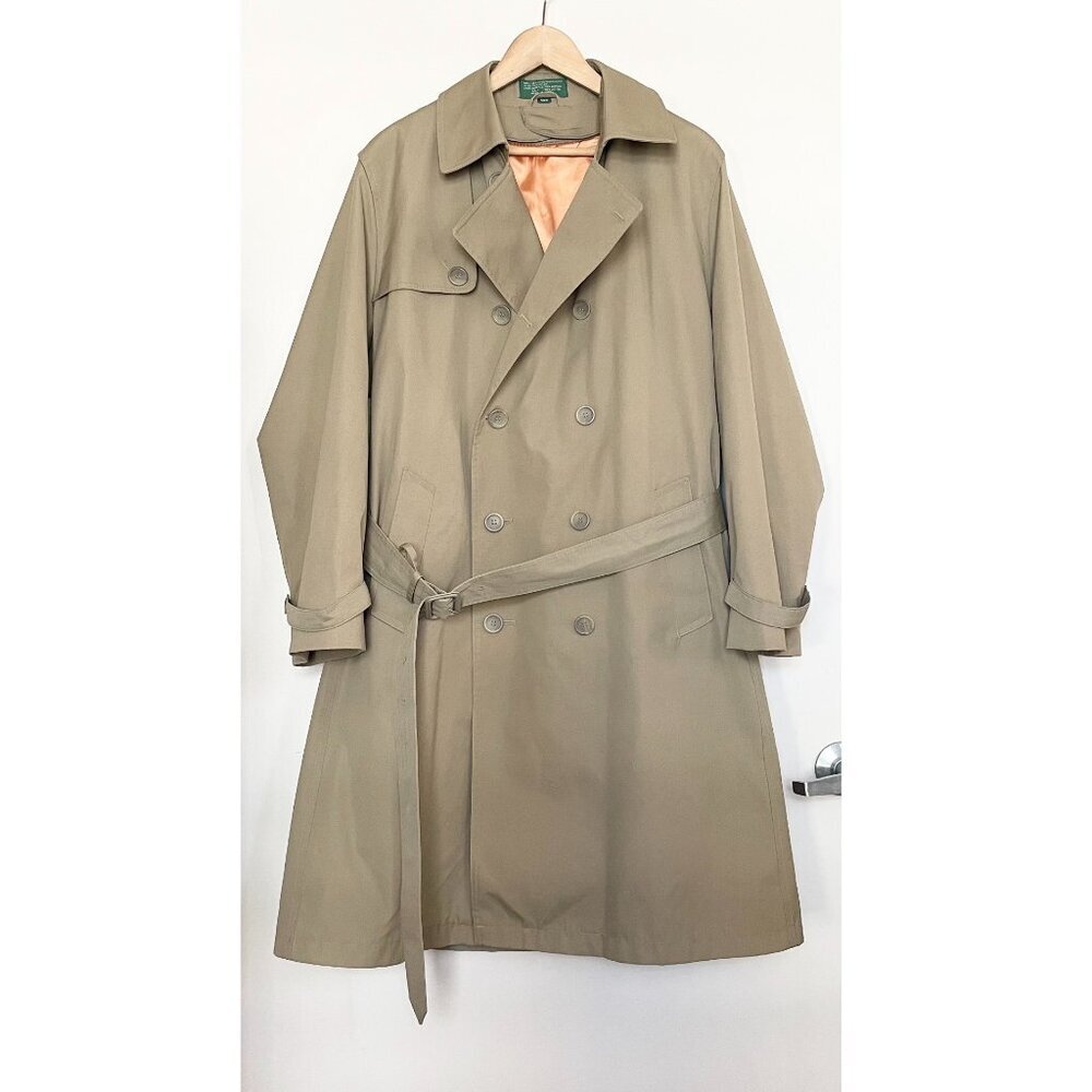 Vintage Khaki Trench Coat